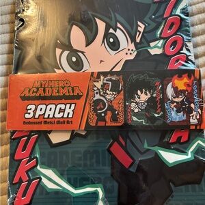 My Hero Academia Metal Wall Art Katsuki Bakugo Izuku Midoriya & Shoto Todoroki